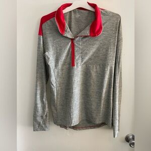 Under Armour Gray and Red Pullover